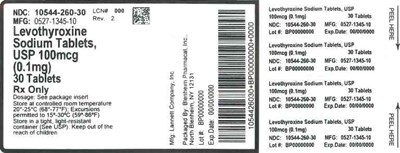 1mg 30ct (Label Levothyroxine Sodium Tabs 0 1mg Bpi(10544 260 30) Lannett(0527 1345 10) Rev2)